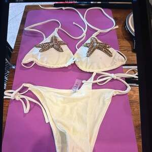 Bikini Sets for Women Sexy Casual Sexy Halter Neck Tie Side Bikini Set Bathing S